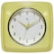 Infinity Instruments Square Retro Yellow Wall Clock, 9.25 in. 13228YL-4103 - alternate 1